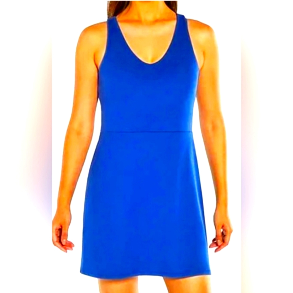 NWOT GAP Vibrant Blue Mini Athlesure Dress One Piece With Attached Shorts